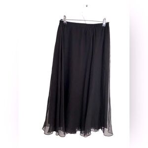 PATRA Ballet Sheer Black Chiffon Skirt l Women’s Size 6 Skirt